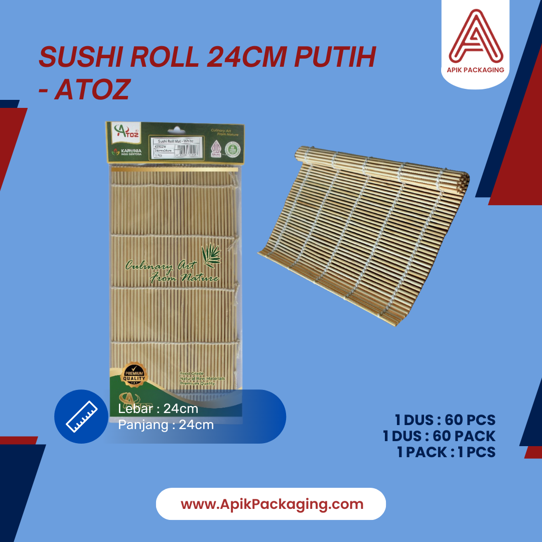Sushi Roll 24cm Kulit dan Putih  ATOZ