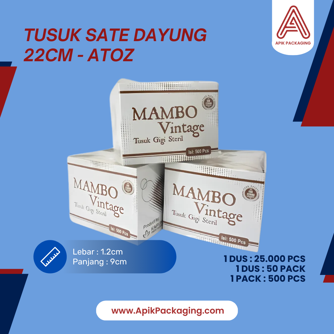 Tusuk Sate Dayung 22cm – Atoz