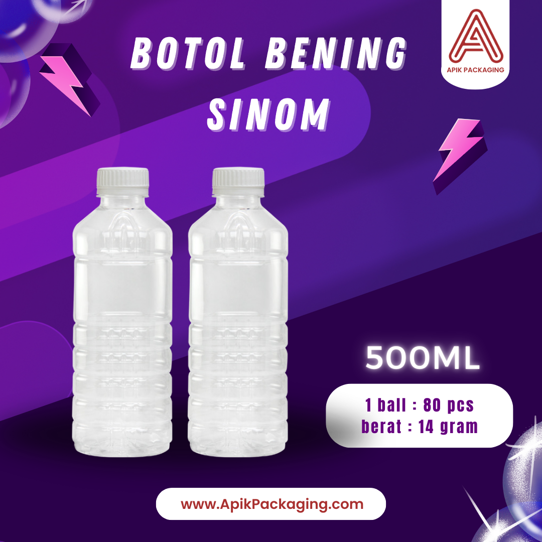 Botol Bening Sinom 500 ML
