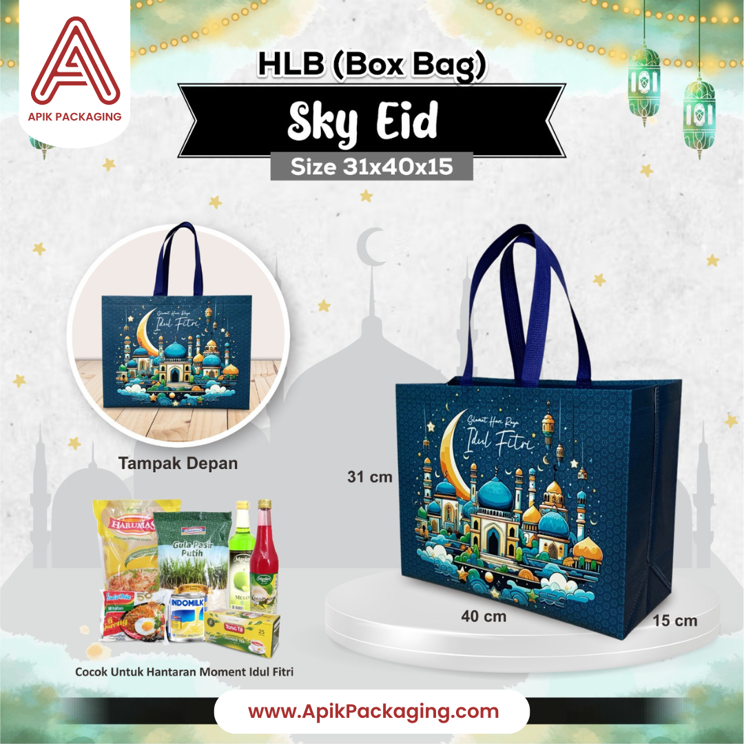 HLB (Box Bag) Berbagai Motif dan Ukuran / Laminasi Premium / Tema Ramadhan & Idul Fitri