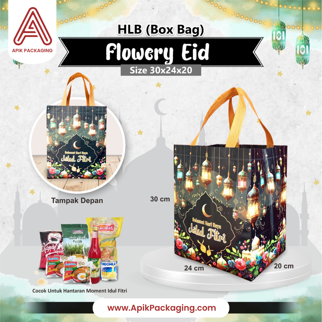 HLB (Box Bag) Berbagai Motif dan Ukuran / Laminasi Premium / Tema Ramadhan & Idul Fitri