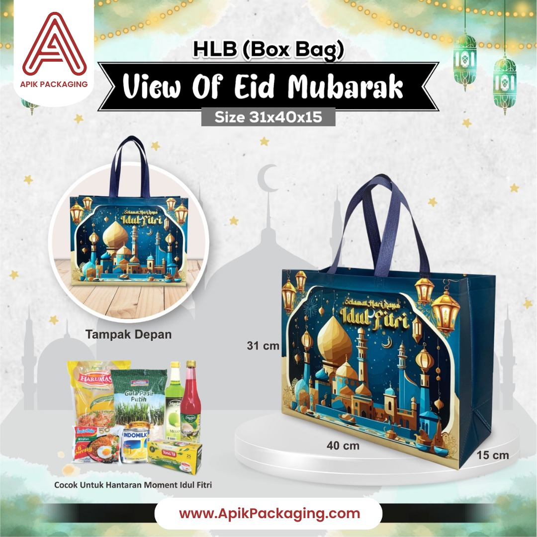 HLB (Box Bag) Berbagai Motif dan Ukuran / Laminasi Premium / Tema Ramadhan & Idul Fitri