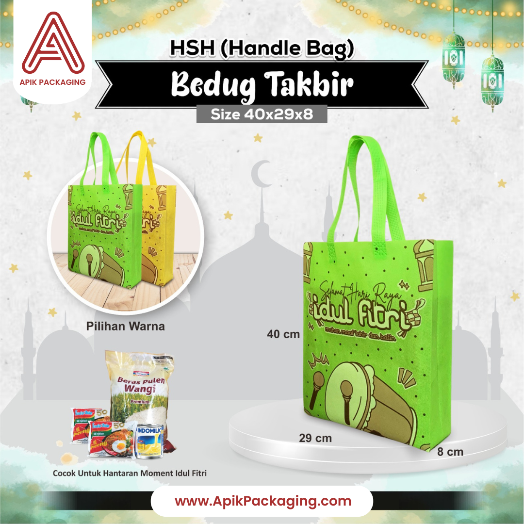 HSH (Handle Bag) Berbagai Motif dan Ukuran / Tas Tema Ramdhan dan Idul Fitri