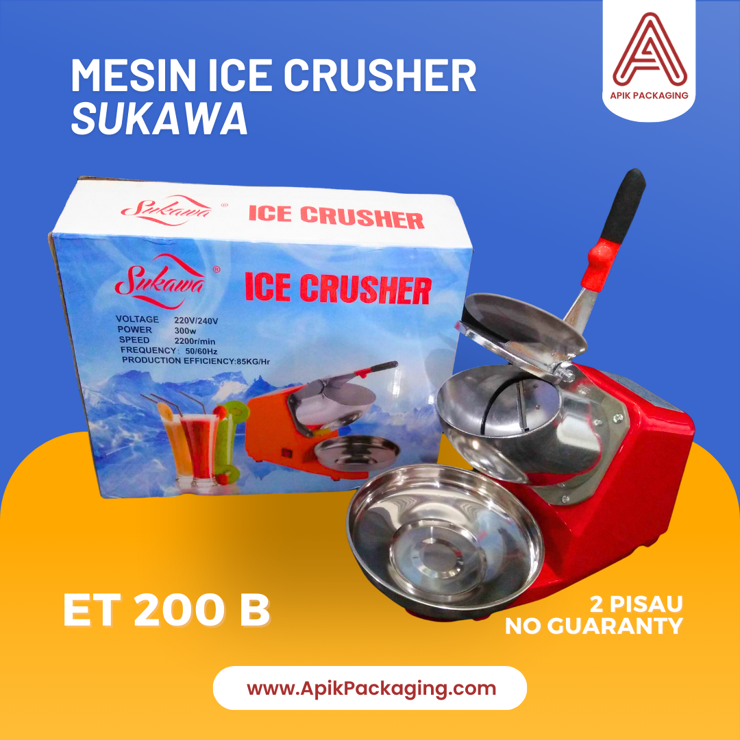 Mesin Ice Crusher Sukawa - ET 200 B ( 2 PISAU NO CUARANTY)