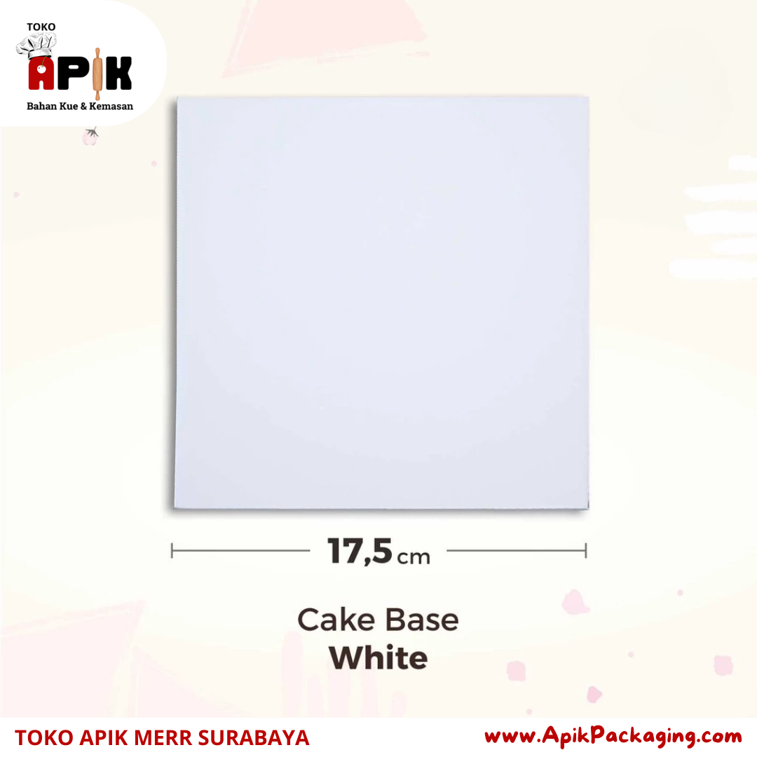 Cake Base - Black & White 18 CM