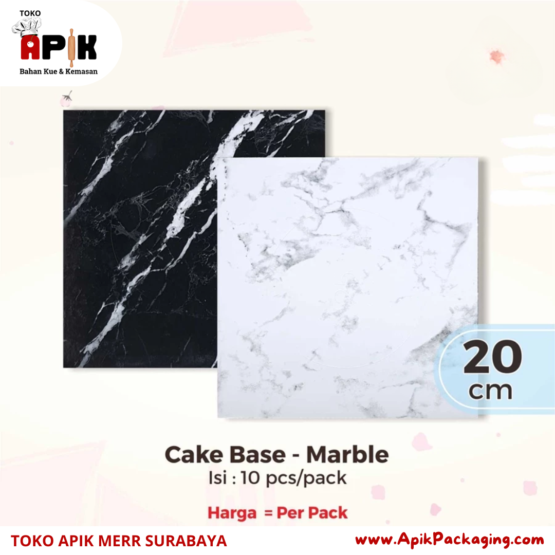Cake Base - Marble 20 CM