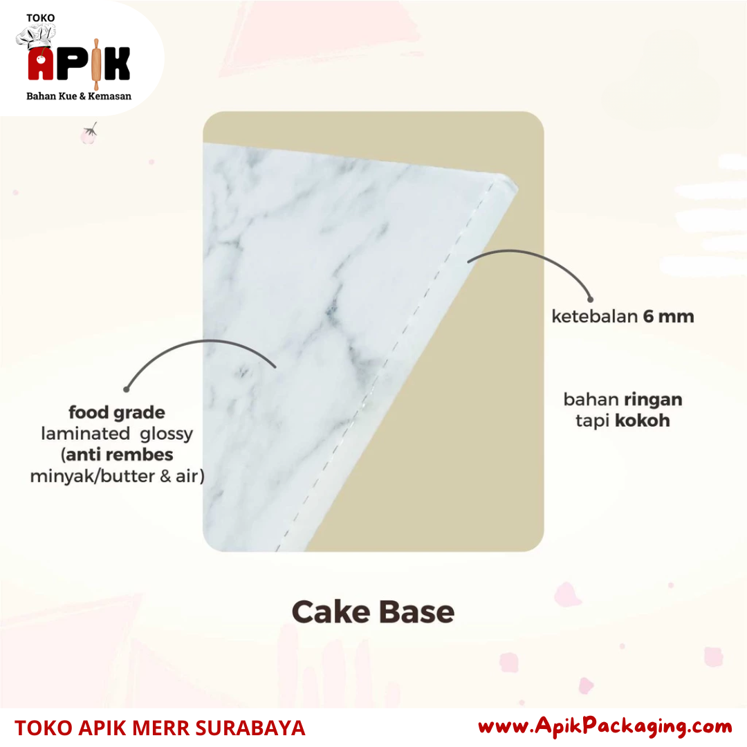 Cake Base - Marble 20 CM