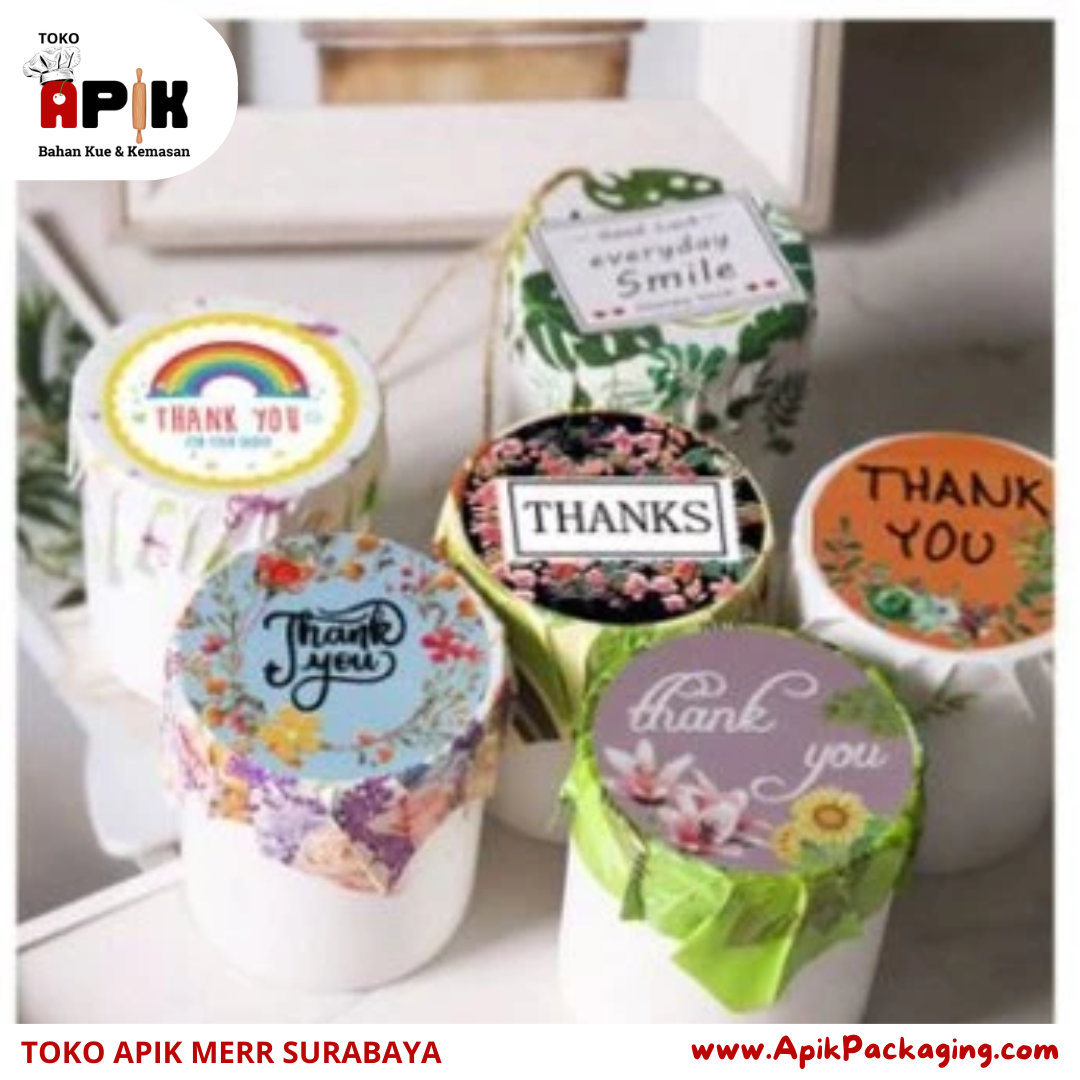 Stiker / Label Thank You 1 Roll isi 500 PCS