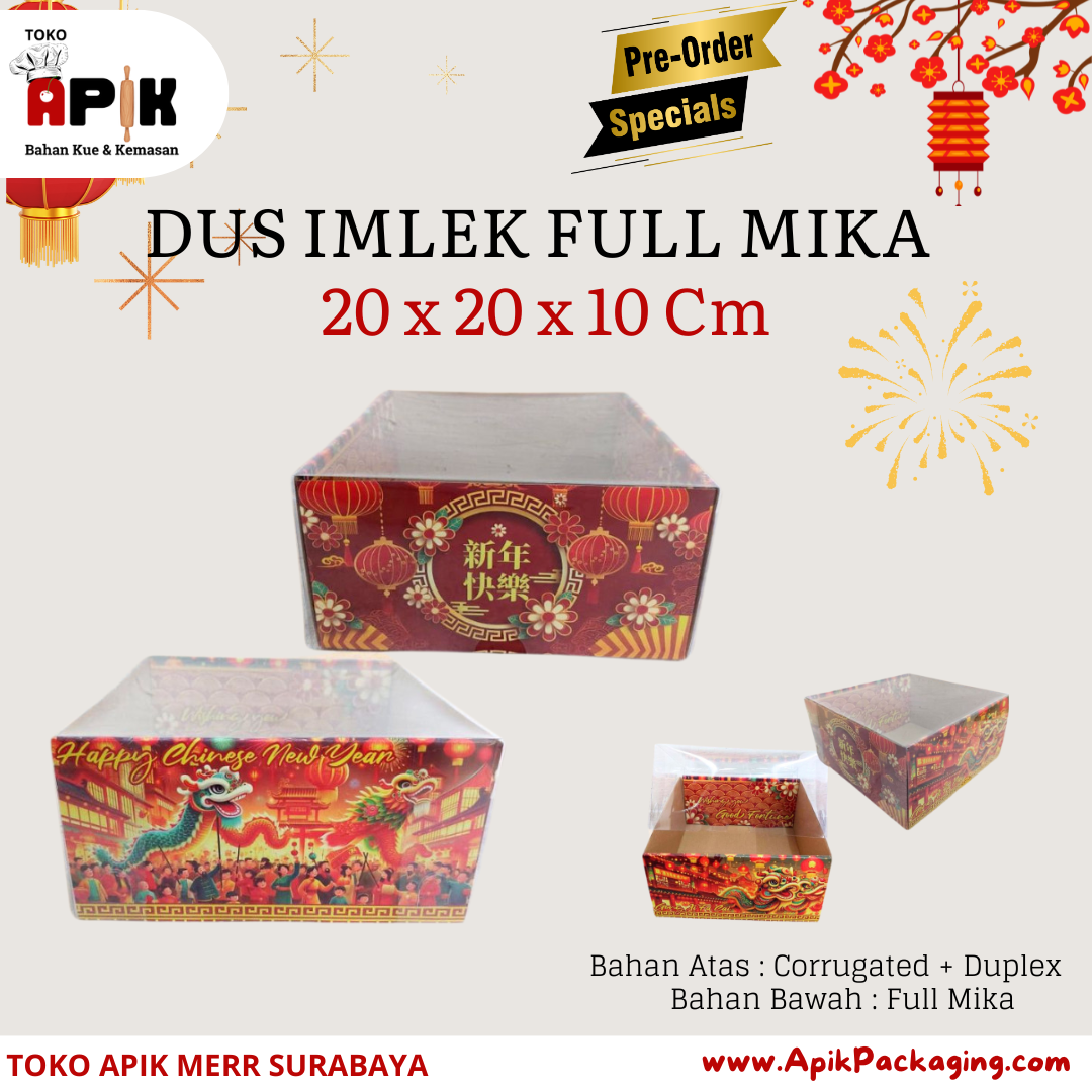 Dus Imlek Full Mika Berbagai Jenis dan Ukuran