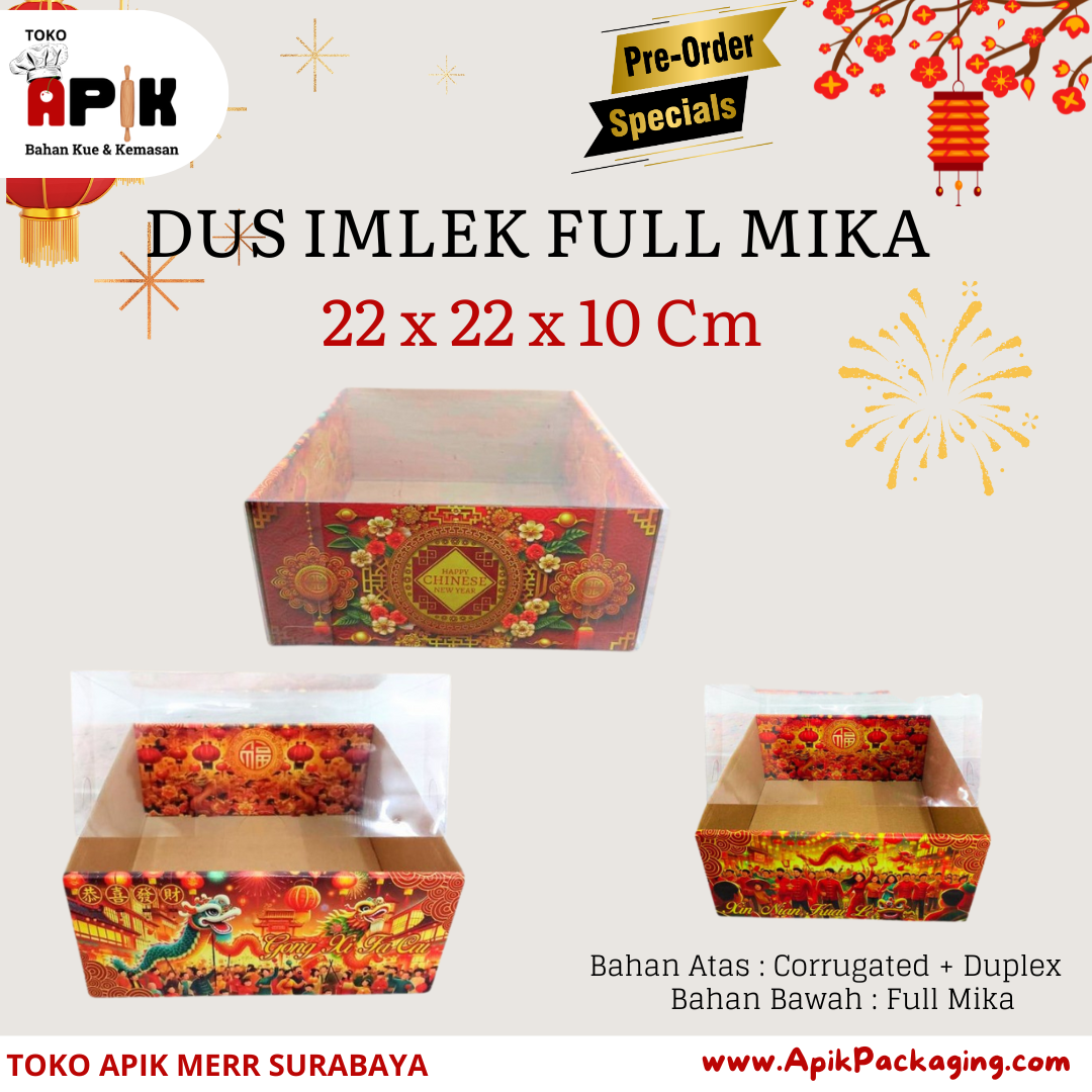 Dus Imlek Full Mika Berbagai Jenis dan Ukuran