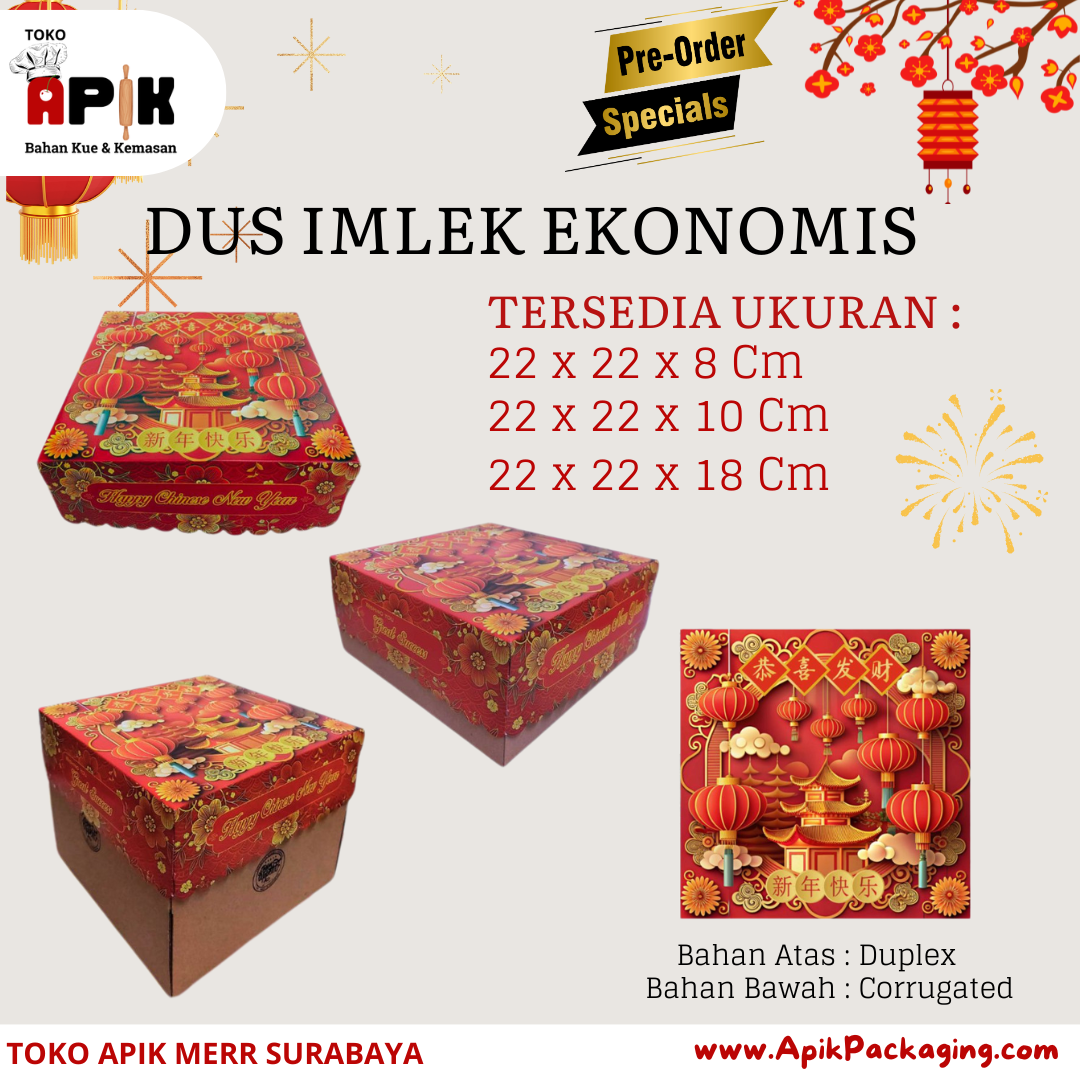 Dus Imlek Full Mika Berbagai Jenis dan Ukuran