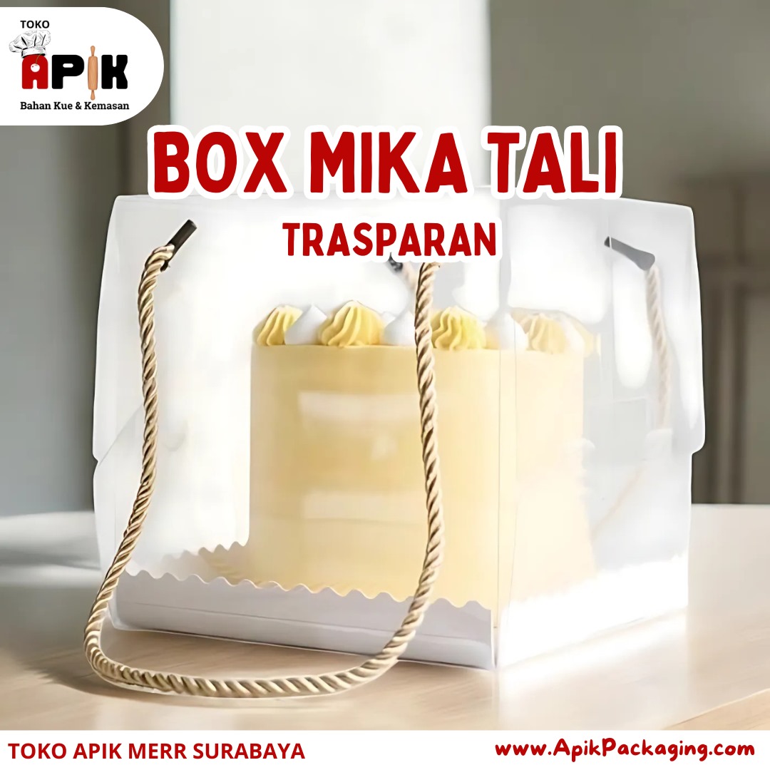 Kotak Mika Tali Transparan