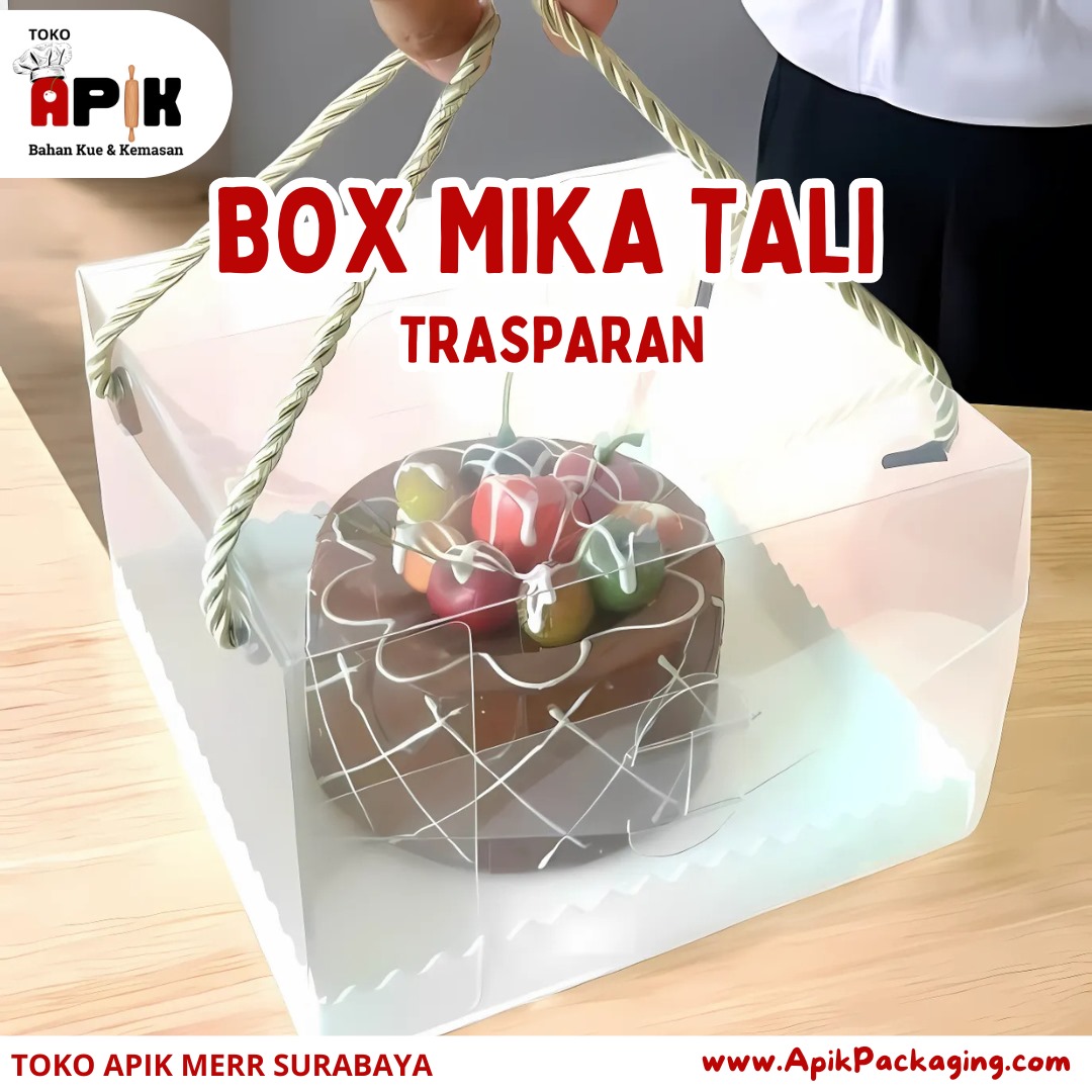 Kotak Mika Tali Transparan