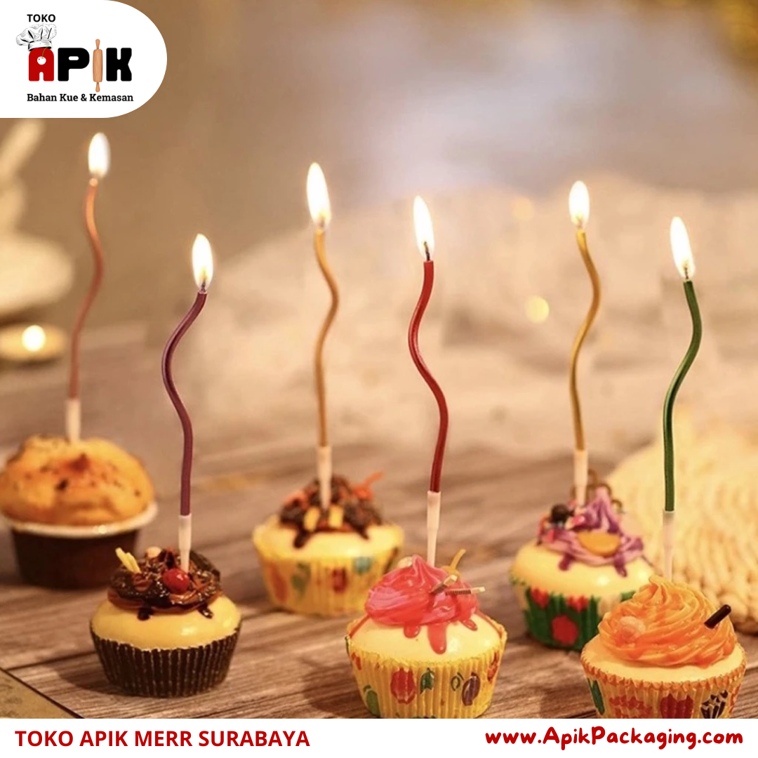 Lilin Ulir Pelangi / Lilin Ulir / Lilin Ulang Tahun