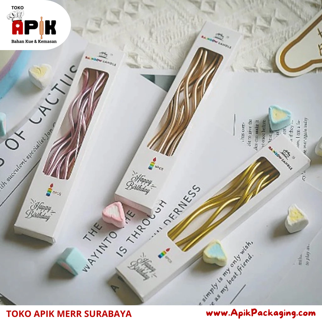Lilin Ulir Pelangi / Lilin Ulir / Lilin Ulang Tahun