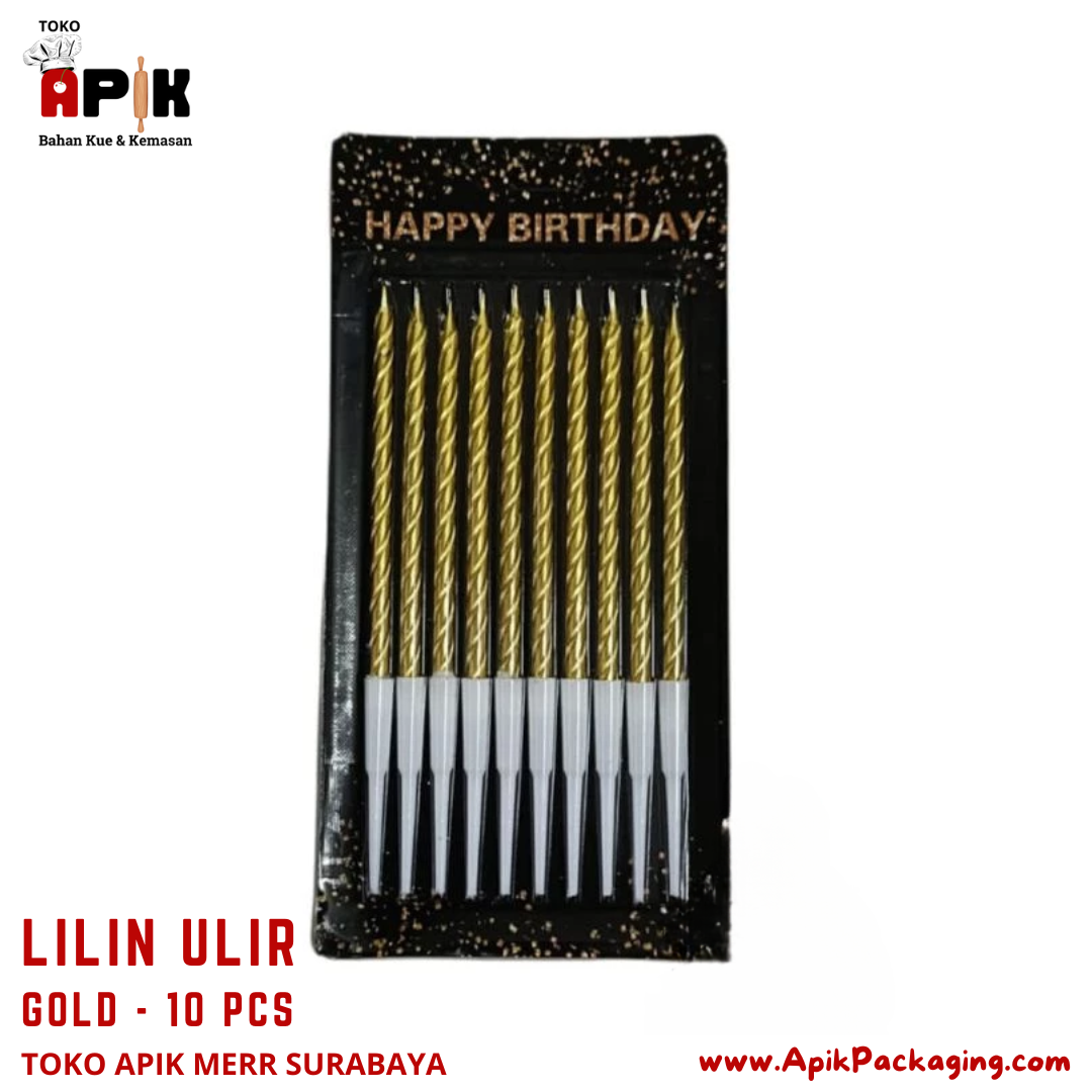 Lilin Ulir / Lilin Batang isi 10 PCS