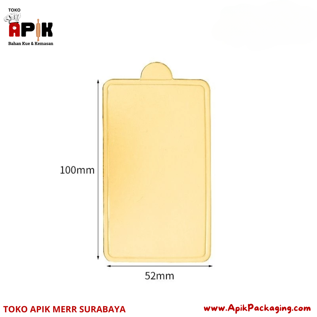 Alas Kue Persegi Panjang / Mini Cake 9cm x 5cm