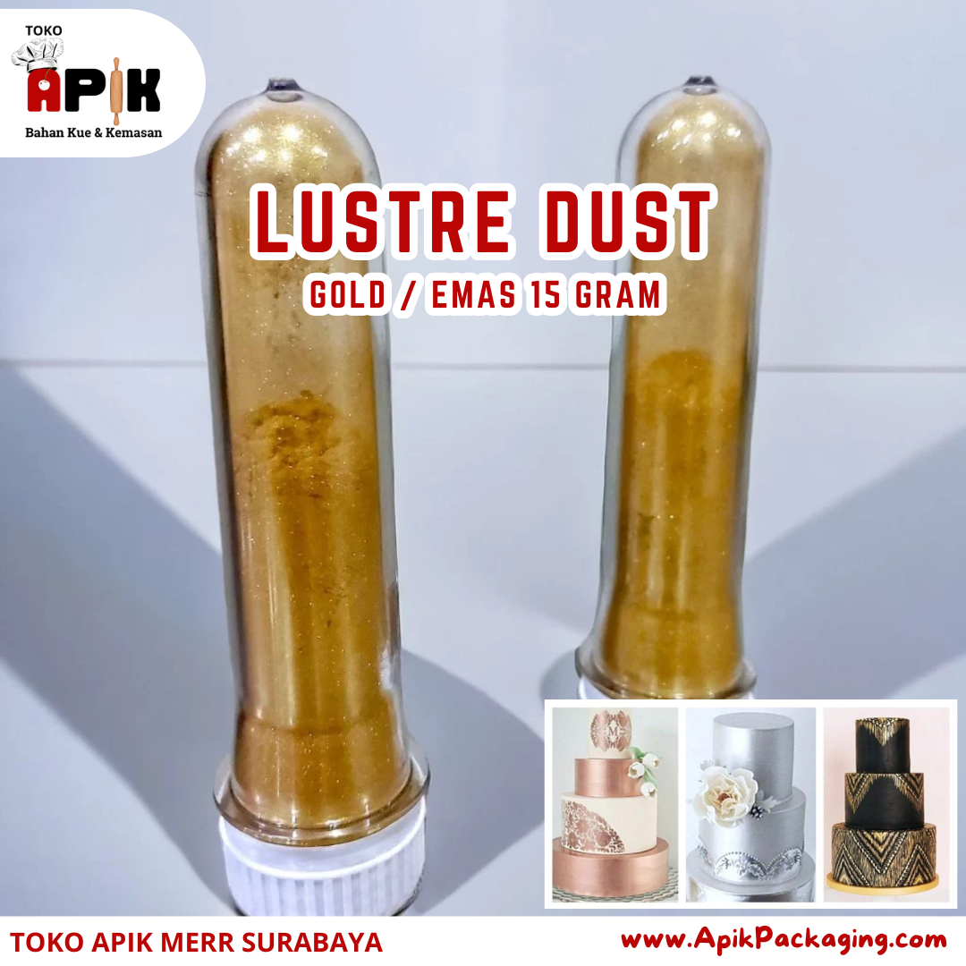 Lustre Dust Gold / Emas dan Silver