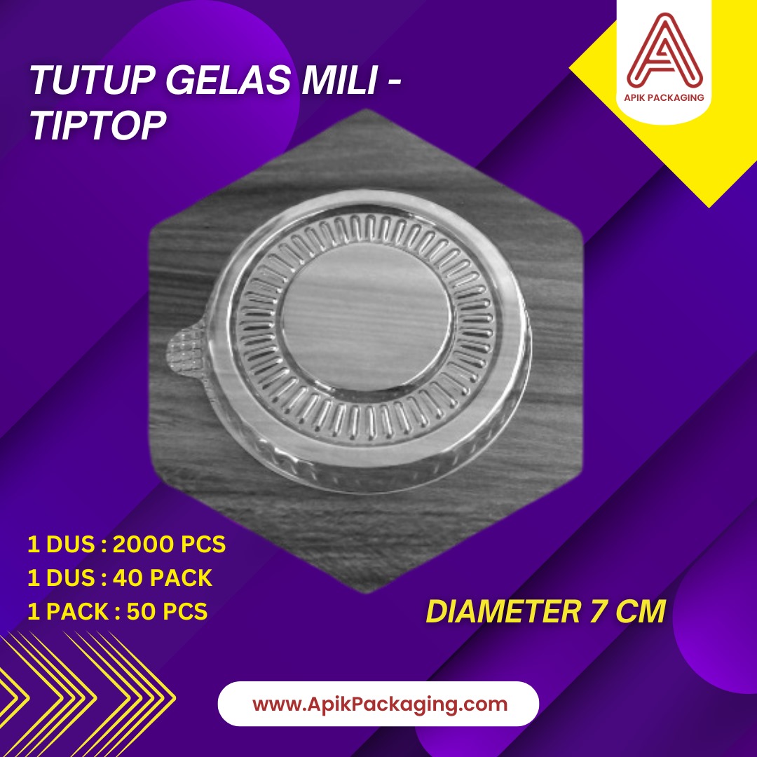 Tutup Gelas Mili - Tiptop