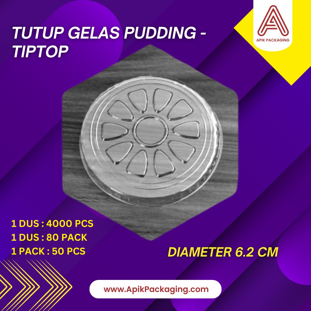 Tutup Gelas Pudding - Tiptop