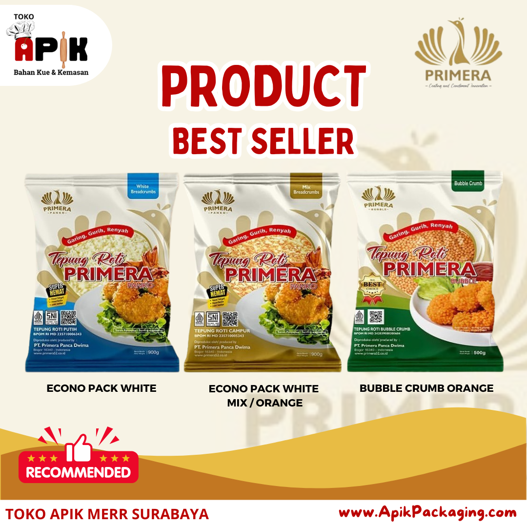 Tepung Roti Varian Putih Primera / Econo Pack White