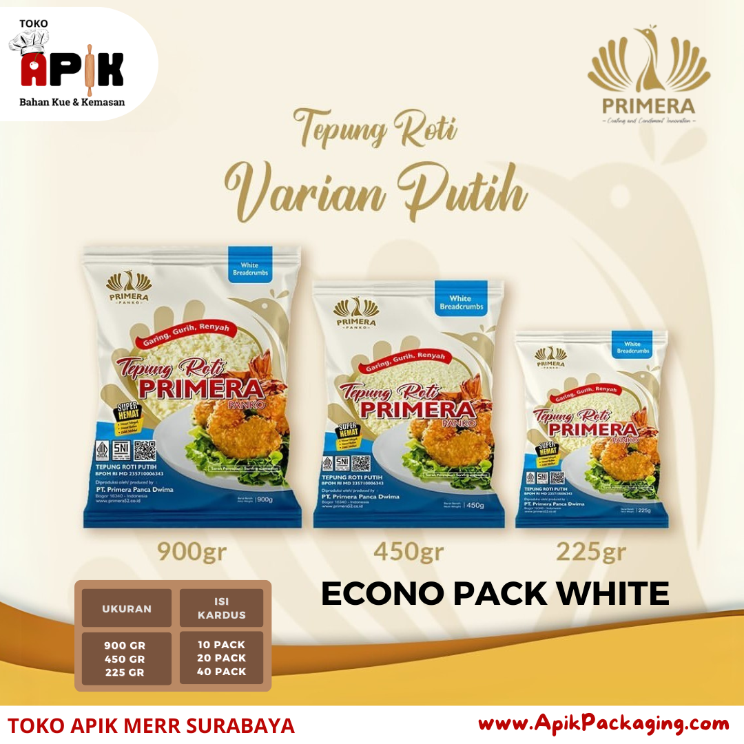 Tepung Roti Varian Putih Primera / Econo Pack White