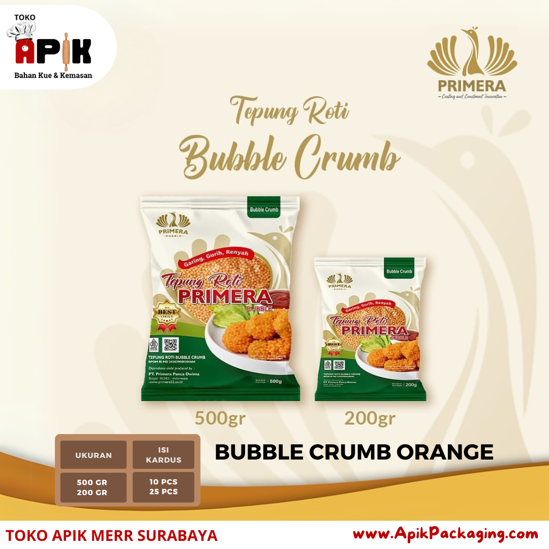 Tepung Roti Buble Crumb Primera / Bubble Crumb Orange