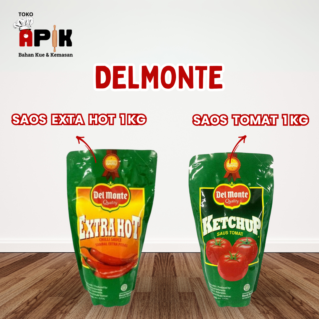 Delmonte Saos Extra Hot dan Saos Tomat 1 Kg