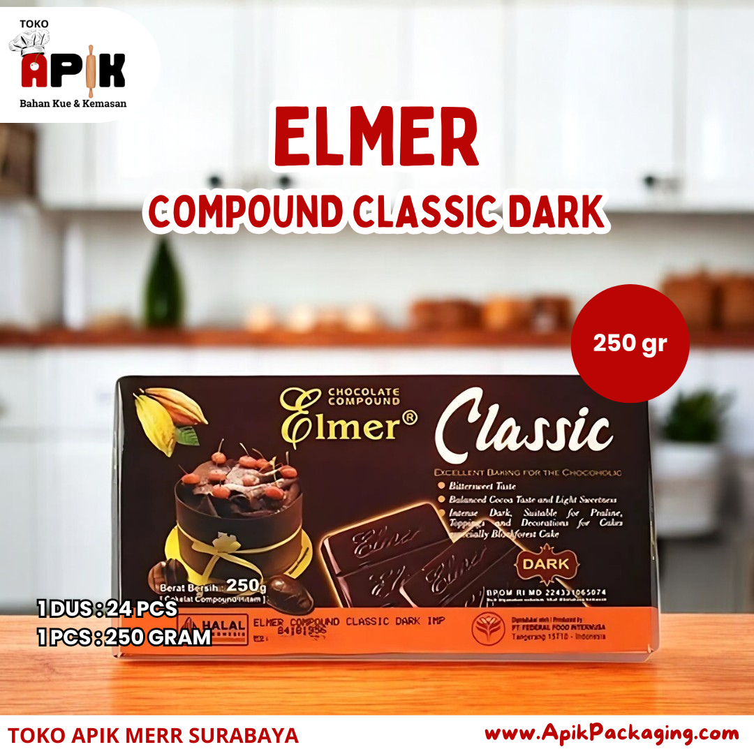 Elmer Compound Classic Dark 250 Gram dan 1000 Gram