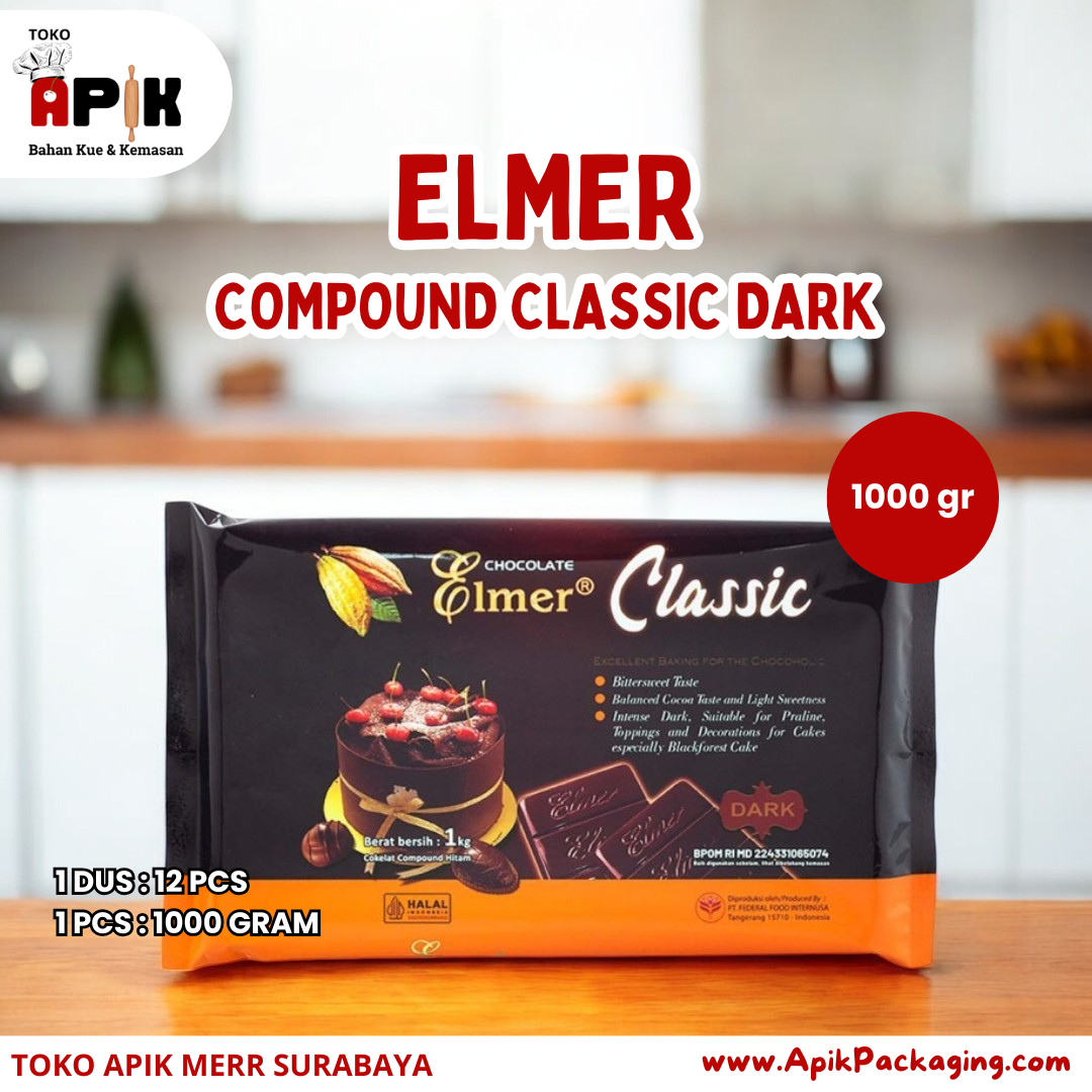 Elmer Compound Classic Dark 250 Gram dan 1000 Gram