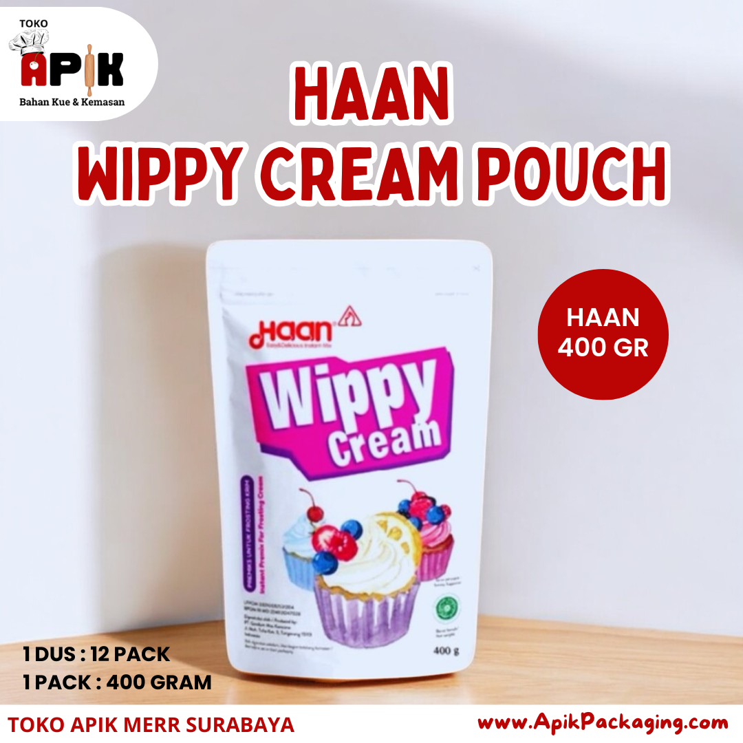 Haan Wippy Cream Pouch 200 Gram / 400 Gram