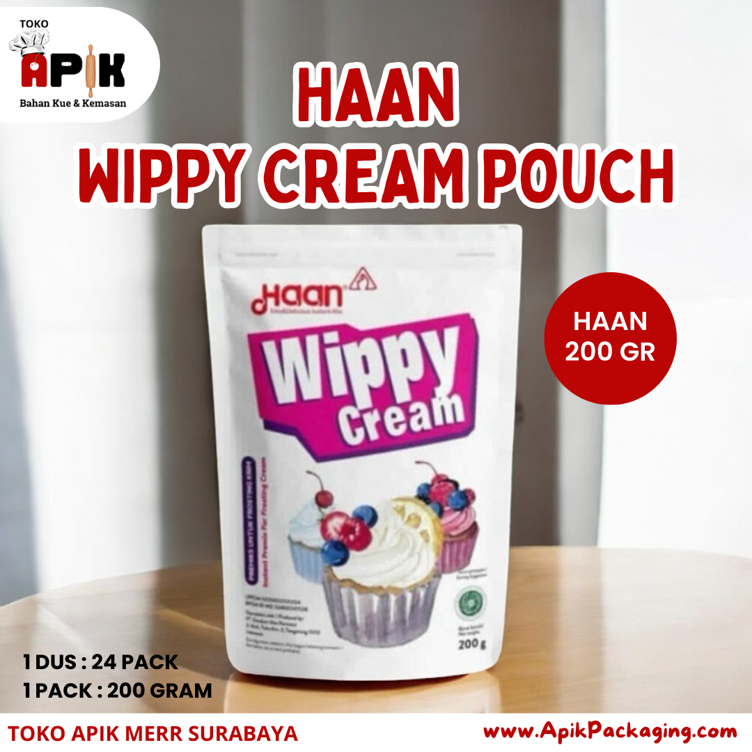 Haan Wippy Cream Pouch 200 Gram / 400 Gram