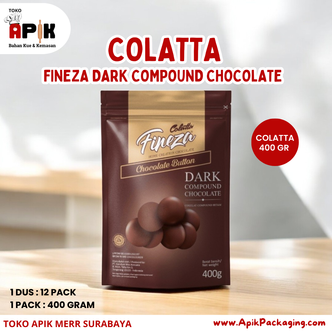 Colatta Fineza Dark Compound Chocolate 400 Gram