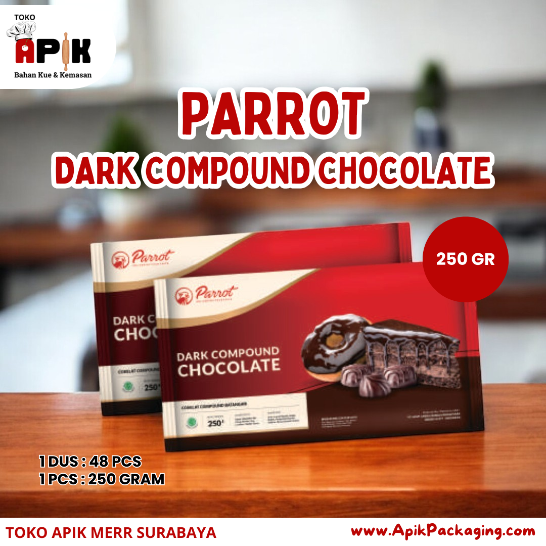 Parrot Dark Compound Chocolate 250 Gram