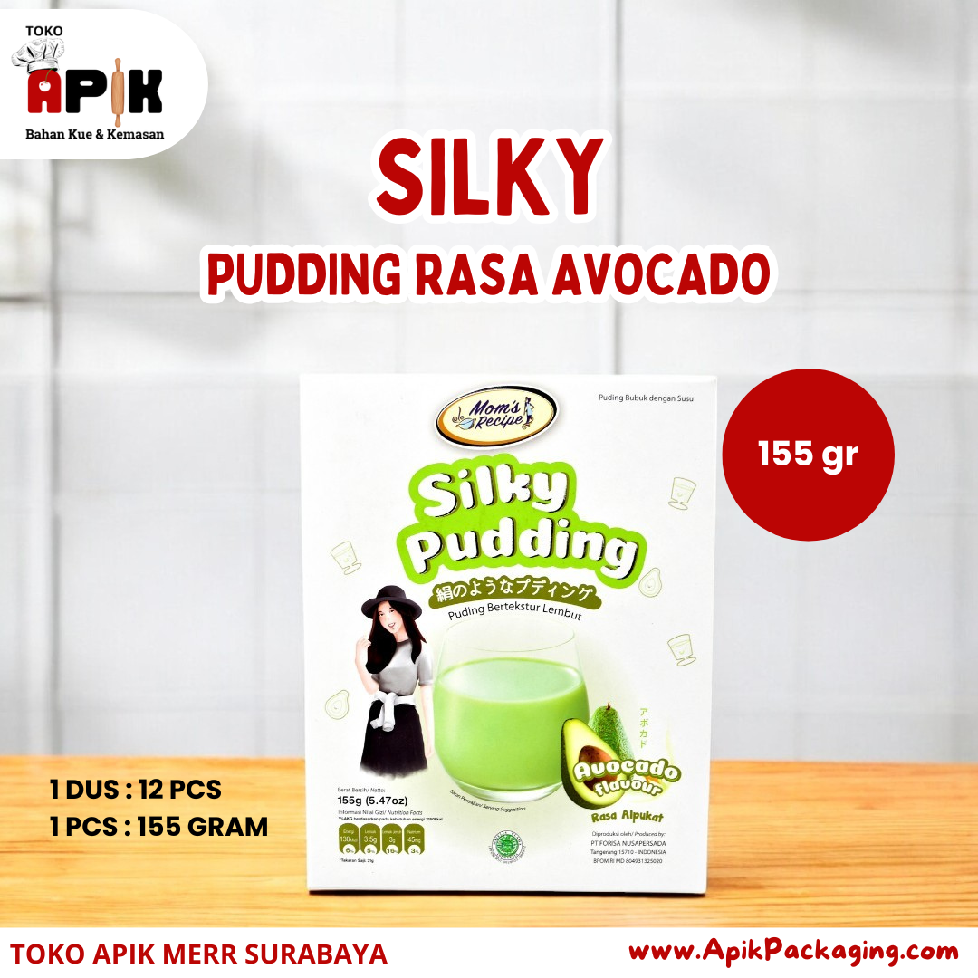 Silky Pudding Rasa Lychee / Cokelat / Bubble Gum / Avocado 155 Gram