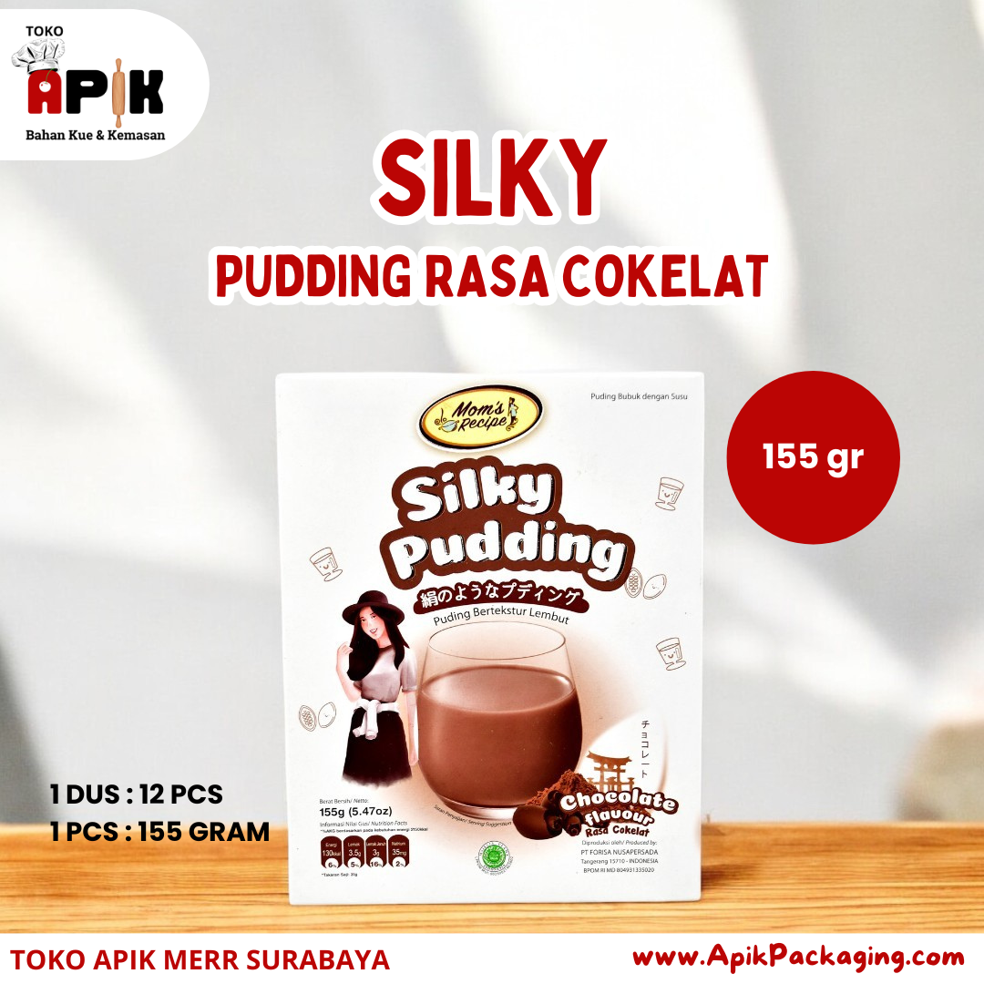 Silky Pudding Rasa Lychee / Cokelat / Bubble Gum / Avocado 155 Gram