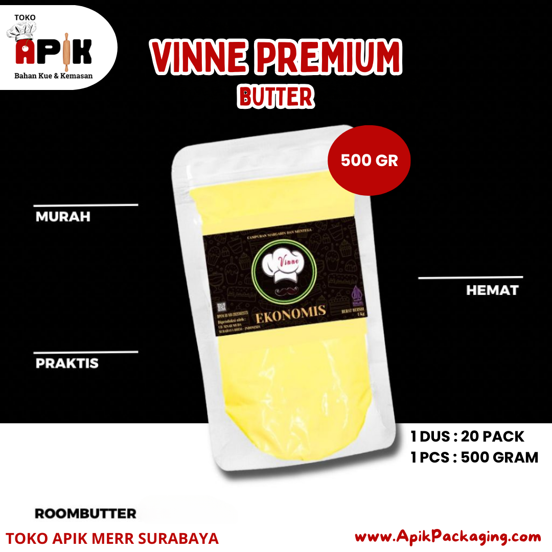 Vinne Premium Roombutter 500 Gram