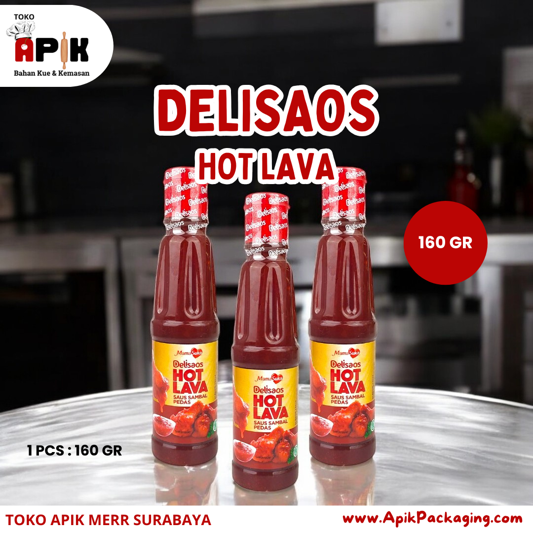 Delisaos Hot Lava 160 gram / Hot Lava 320 gram / Hot Lava Honey Garlic 160 gram / Hot Lava Honey Original 160 gram