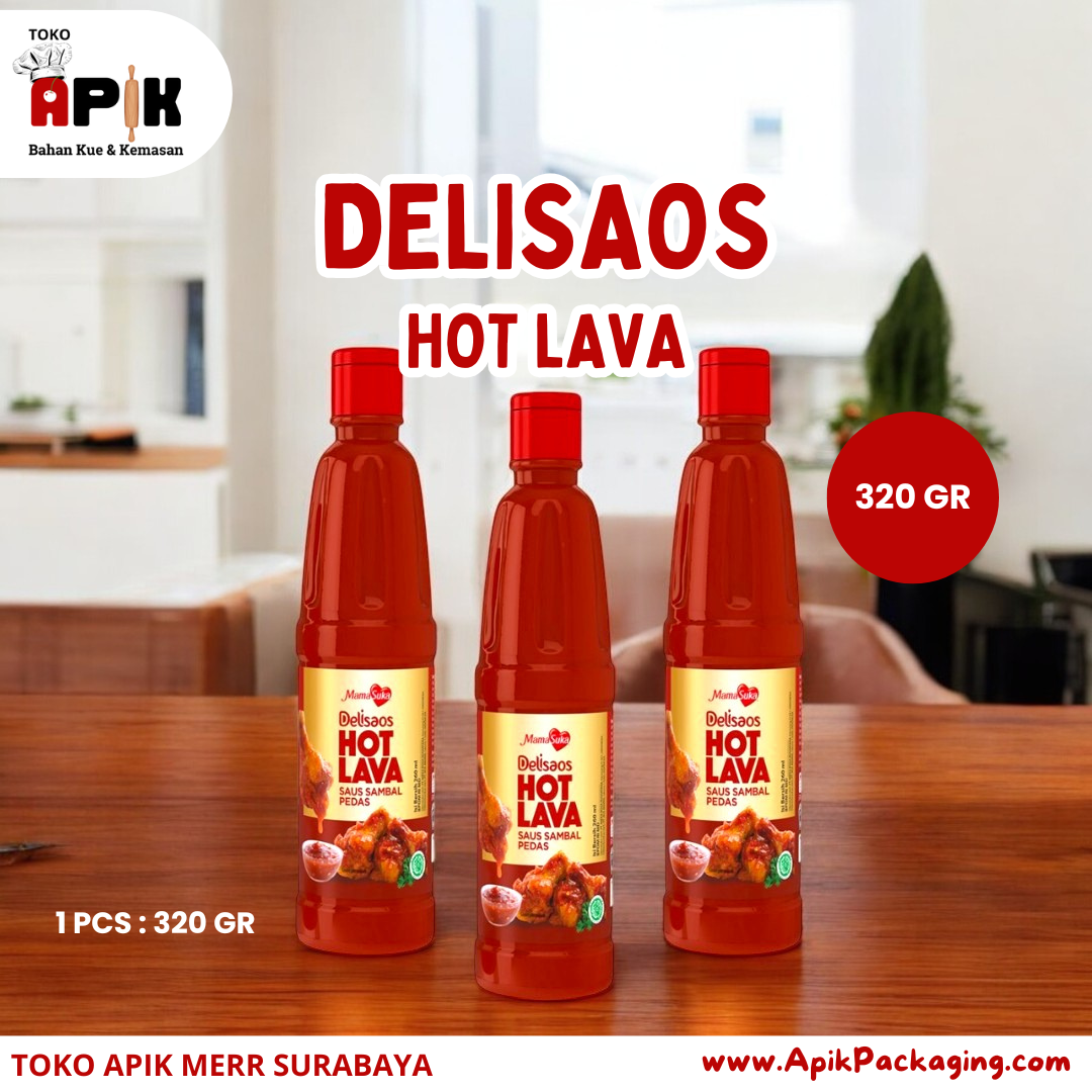 Delisaos Hot Lava 160 gram / Hot Lava 320 gram / Hot Lava Honey Garlic 160 gram / Hot Lava Honey Original 160 gram
