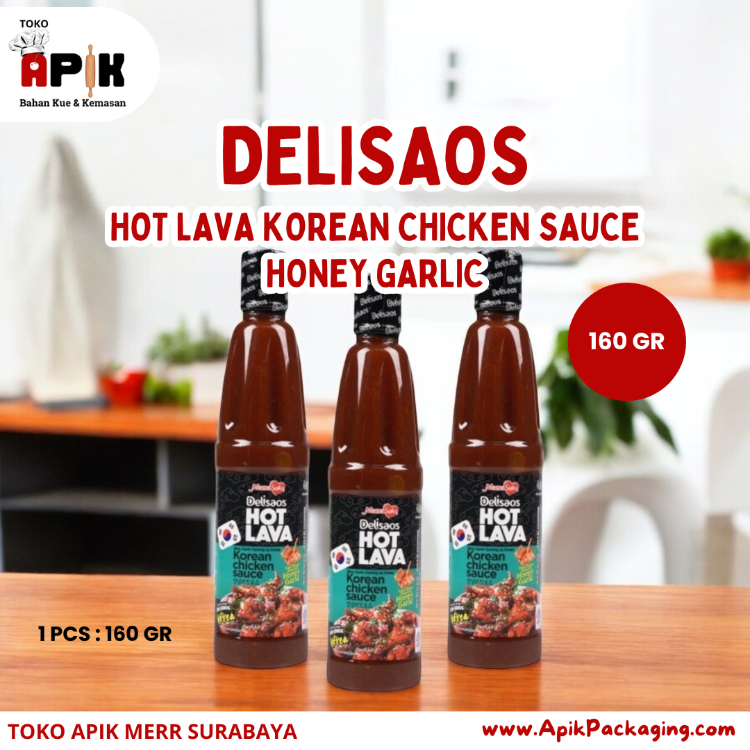 Delisaos Hot Lava 160 gram / Hot Lava 320 gram / Hot Lava Honey Garlic 160 gram / Hot Lava Honey Original 160 gram