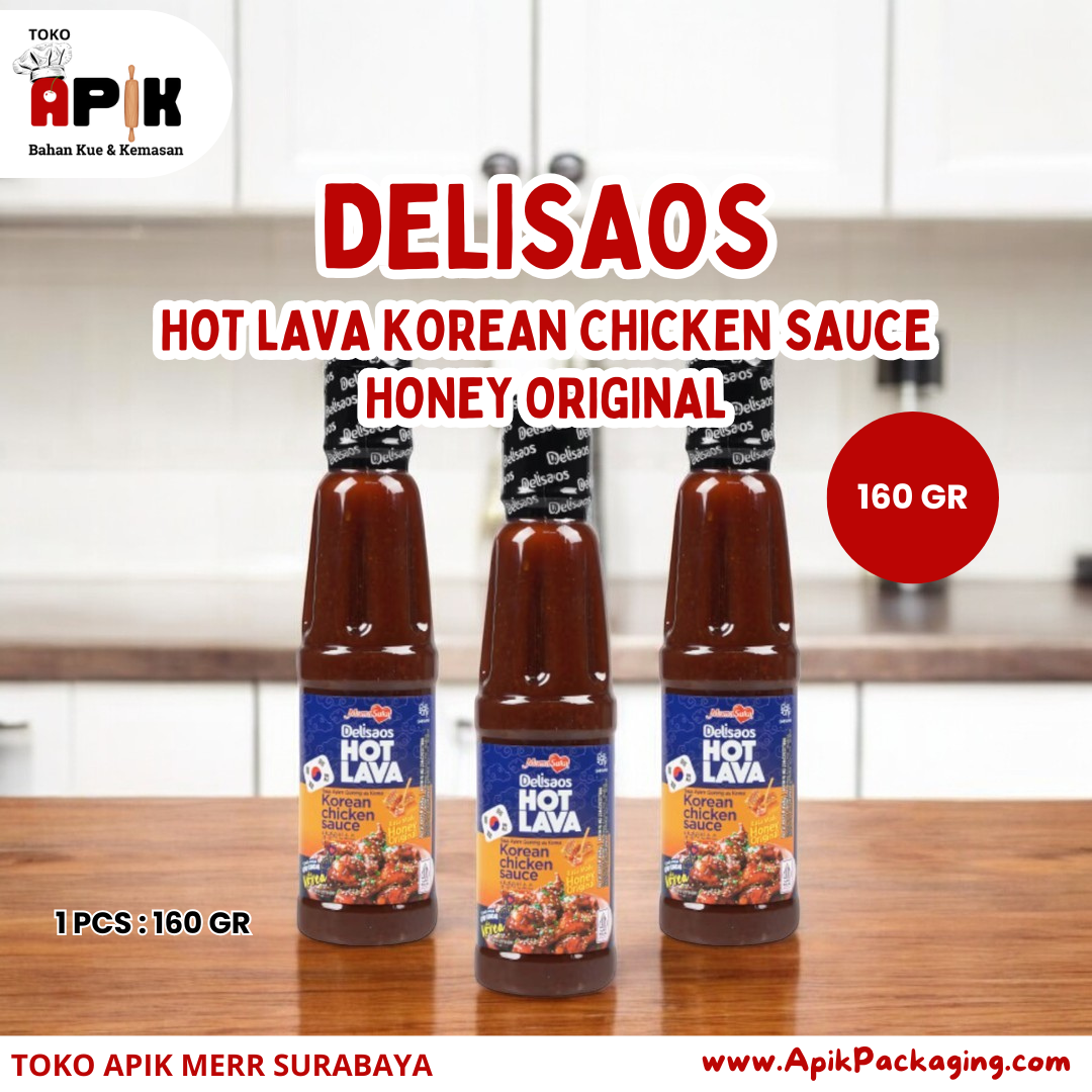 Delisaos Hot Lava 160 gram / Hot Lava 320 gram / Hot Lava Honey Garlic 160 gram / Hot Lava Honey Original 160 gram