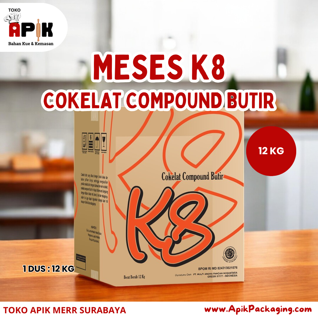 Meses K8 Cokelat Compound Butir 12 Kg