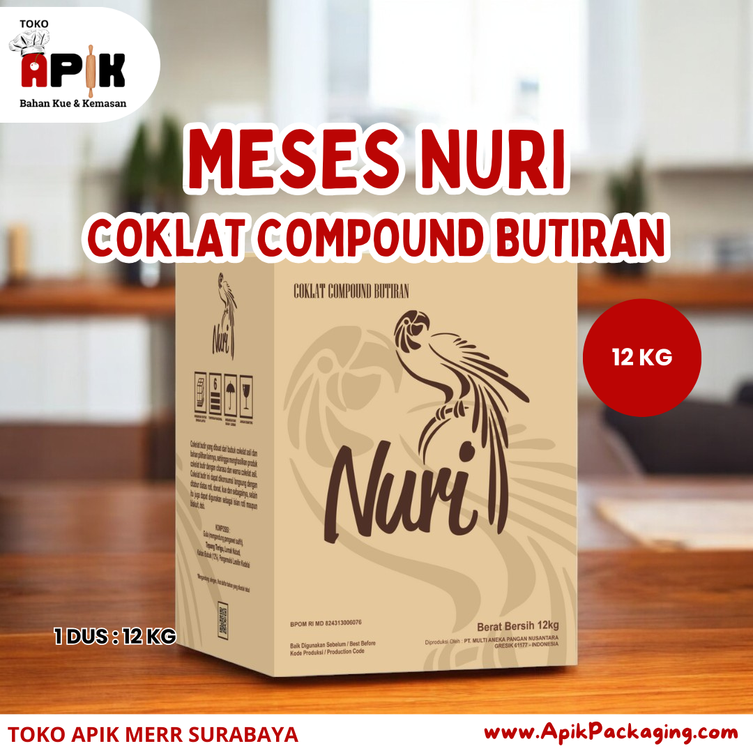Meses Nuri Coklat Compound Butiran 12 Kg