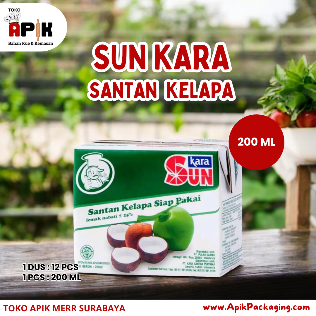 Sun Kara Santan Kelapa 65 ML, 200 ML, 1000 ML