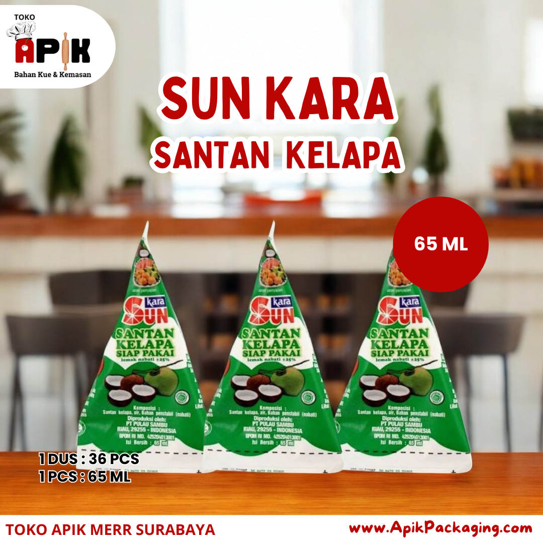 Sun Kara Santan Kelapa 65 ML, 200 ML, 1000 ML