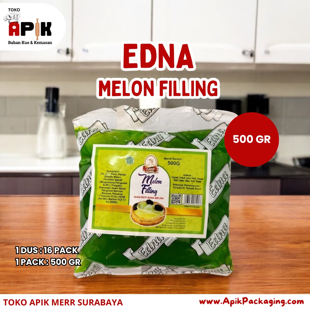 Edna Cheese Creamfill / Vanilla Creamfill / Melon Filling 500 gram