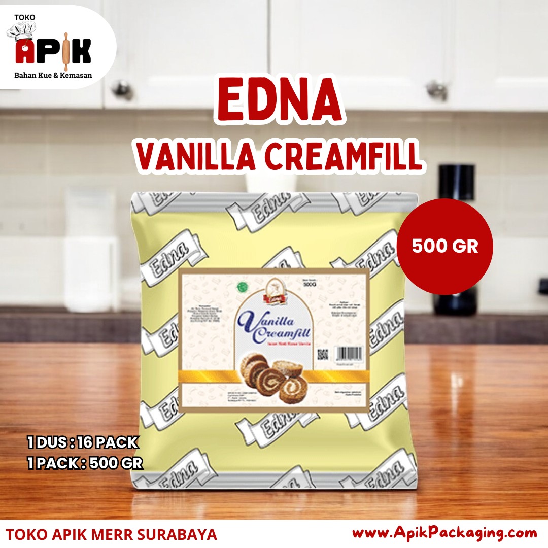 Edna Cheese Creamfill / Vanilla Creamfill / Melon Filling 500 gram