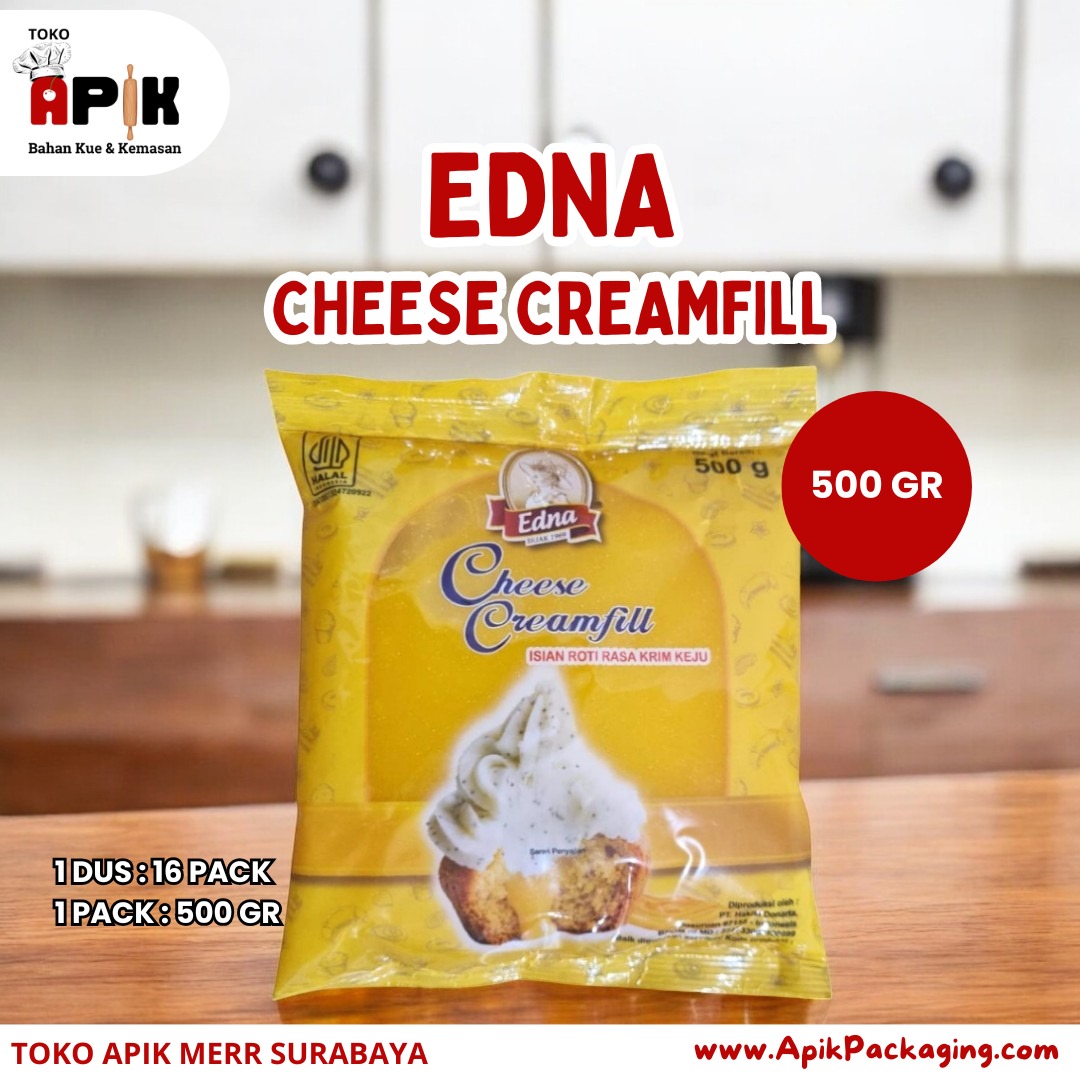 Edna Cheese Creamfill / Vanilla Creamfill / Melon Filling 500 gram