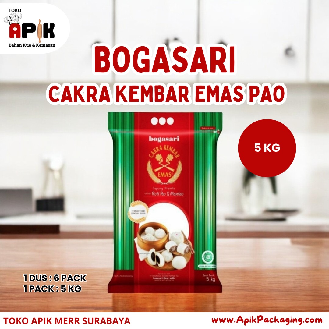 Bogasari Cakra Kembar Emas Oriental / Cakra Kembar Emas Pao 5 Kg