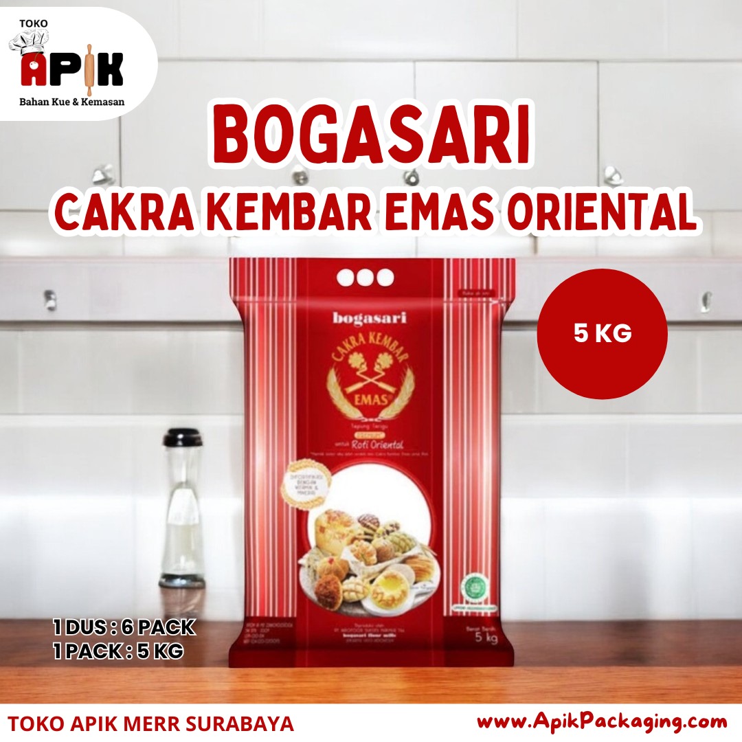 Bogasari Cakra Kembar Emas Oriental / Cakra Kembar Emas Pao 5 Kg